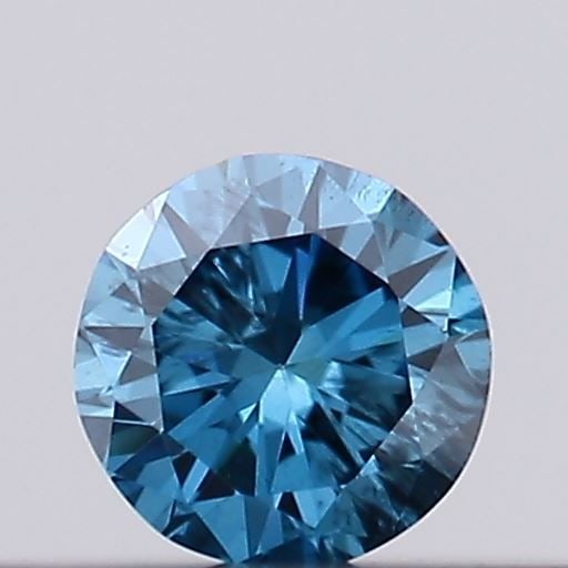 Loose Diamond - ROUND 0.1ct Fancy Vivid Blue SI2 (1 of 1)