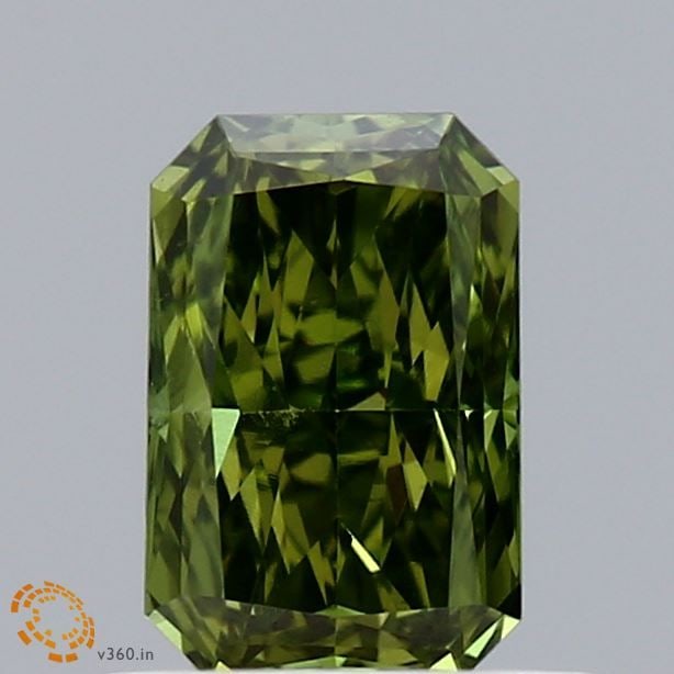 Loose Diamond - RADIANT 0.58ct Fancy Vivid Green VS1: Loose Diamond - RADIANT 0.58ct Fancy Vivid Green VS1 Source: This is a real non-mined Diamond that has been grown in a lab Shape: RADIANT Carats: 0.58 Color: Fancy Vivid Green Certification: IGI Video
