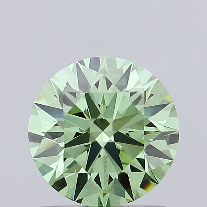Ideal Loose Diamond - ROUND 0.97ct Fancy Vivid Green VS2: Ideal Loose Diamond - ROUND 0.97ct Fancy Vivid Green VS2 Source: This is a real non-mined Diamond that has been grown in a lab Shape: ROUND Carats: 0.97 Color: Fancy Vivid Green Certification: IGI Vid