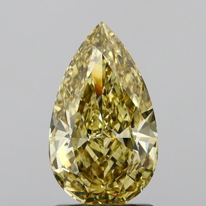 Loose Diamond - PEAR 1.51ct Fancy Intense Gray Yellow VS1: Loose Diamond - PEAR 1.51ct Fancy Intense Gray Yellow VS1 Source: This is a real non-mined Diamond that has been grown in a lab Shape: PEAR Carats: 1.51 Color: Fancy Intense Gray Yellow Certification: