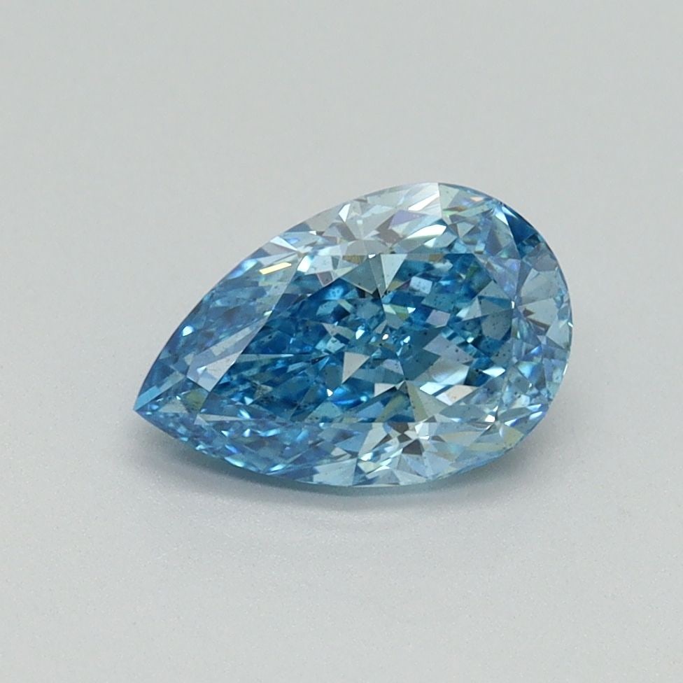 Loose Diamond - PEAR 1.15ct Fancy Vivid Blue SI1: Loose Diamond - PEAR 1.15ct Fancy Vivid Blue SI1 Source: This is a real non-mined Diamond that has been grown in a lab Shape: PEAR Carats: 1.15 Color: Fancy Vivid Blue Certification: IGI Video: