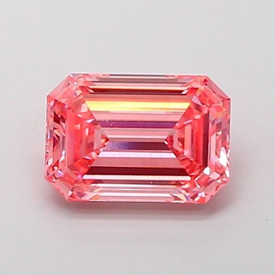 Loose Diamond - EMERALD 1.19ct Fancy Vivid Pink VS1: Loose Diamond - EMERALD 1.19ct Fancy Vivid Pink VS1 Source: This is a real non-mined Diamond that has been grown in a lab Shape: EMERALD Carats: 1.19 Color: Fancy Vivid Pink Certification: IGI Video: