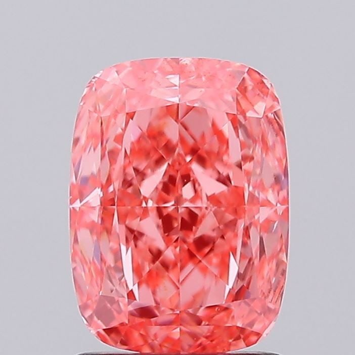 Loose Diamond - CUSHION MODIFIED 1.47ct Fancy Vivid Pink VS1: Loose Diamond - CUSHION MODIFIED 1.47ct Fancy Vivid Pink VS1 Source: This is a real non-mined Diamond that has been grown in a lab Shape: CUSHION MODIFIED Carats: 1.47 Color: Fancy Vivid Pink Certific