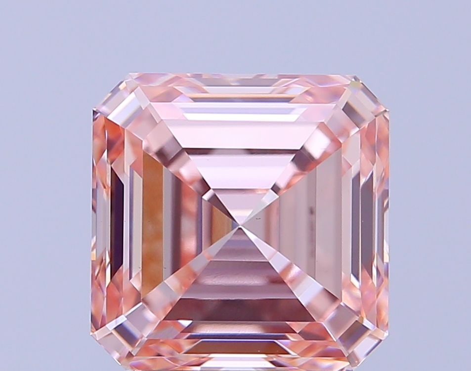 Loose Diamond - SQUARE EMERALD 2.72ct Fancy Intense Pink VS1: Loose Diamond - SQUARE EMERALD 2.72ct Fancy Intense Pink VS1 Source: This is a real non-mined Diamond that has been grown in a lab Shape: SQUARE EMERALD Carats: 2.72 Color: Fancy Intense Pink Certific
