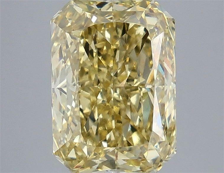 Loose Diamond - RADIANT 4.09ct Fancy Intense Yellow VS1: Loose Diamond - RADIANT 4.09ct Fancy Intense Yellow VS1 Source: This is a real non-mined Diamond that has been grown in a lab Shape: RADIANT Carats: 4.09 Color: Fancy Intense Yellow Certification: IGI