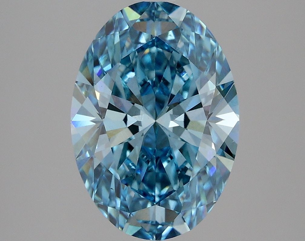 Loose Diamond - OVAL 3.2ct Fancy Vivid Blue VS2: Loose Diamond - OVAL 3.2ct Fancy Vivid Blue VS2 Source: This is a real non-mined Diamond that has been grown in a lab Shape: OVAL Carats: 3.2 Color: Fancy Vivid Blue Certification: IGI Video: