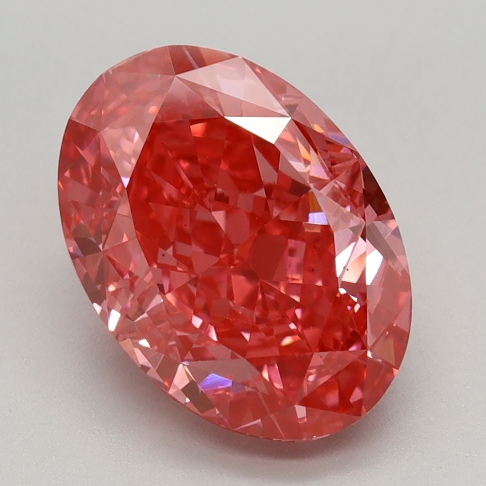 Loose Diamond - OVAL 3.02ct Fancy Vivid Pink VS1: Loose Diamond - OVAL 3.02ct Fancy Vivid Pink VS1 Source: This is a real non-mined Diamond that has been grown in a lab Shape: OVAL Carats: 3.02 Color: Fancy Vivid Pink Certification: IGI Video: