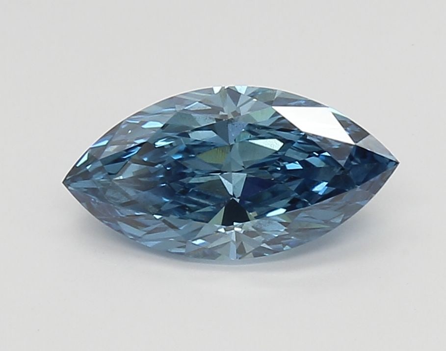 Loose Diamond - MARQUISE 1.58ct Fancy Vivid Blue SI1: Loose Diamond - MARQUISE 1.58ct Fancy Vivid Blue SI1 Source: This is a real non-mined Diamond that has been grown in a lab Shape: MARQUISE Carats: 1.58 Color: Fancy Vivid Blue Certification: IGI Video