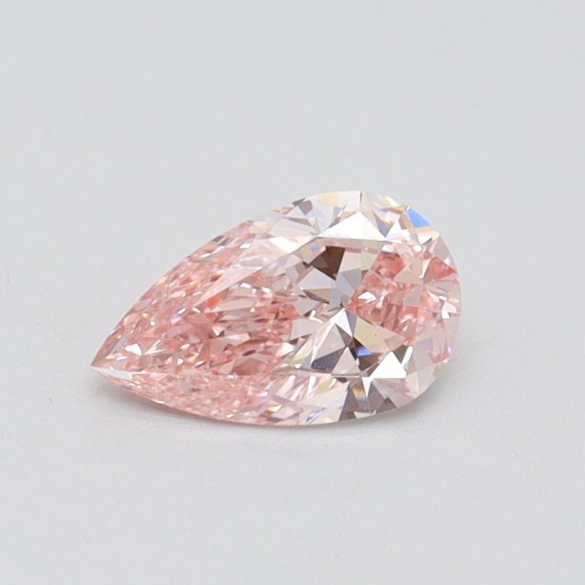 Loose Diamond - PEAR 0.5ct Fancy Pink VS1: Loose Diamond - PEAR 0.5ct Fancy Pink VS1 Source: This is a real non-mined Diamond that has been grown in a lab Shape: PEAR Carats: 0.5 Color: Fancy Pink Certification: IGI Video: