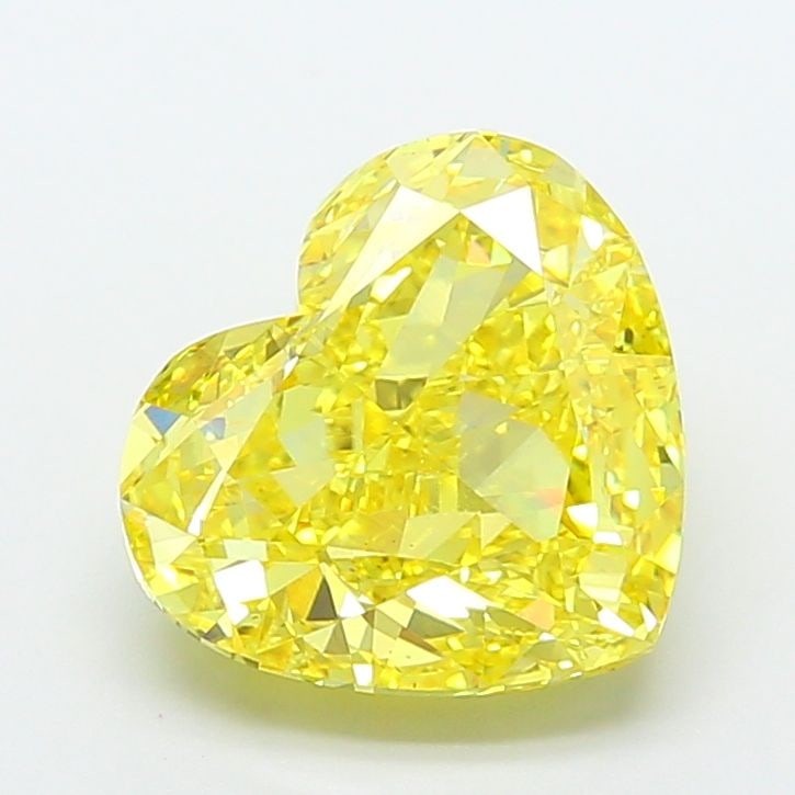 Loose Diamond - HEART 8.03ct Fancy Vivid Yellow VS1: Loose Diamond - HEART 8.03ct Fancy Vivid Yellow VS1 Source: This is a real non-mined Diamond that has been grown in a lab Shape: HEART Carats: 8.03 Color: Fancy Vivid Yellow Certification: IGI Video: