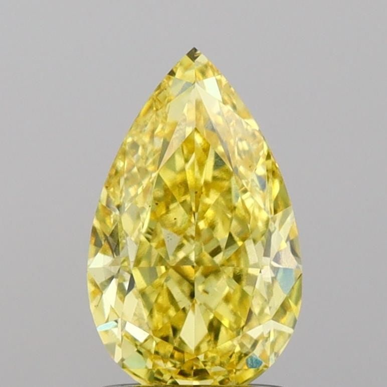 Loose Diamond - PEAR 1.27ct Fancy Vivid Yellow VS2: Loose Diamond - PEAR 1.27ct Fancy Vivid Yellow VS2 Source: This is a real non-mined Diamond that has been grown in a lab Shape: PEAR Carats: 1.27 Color: Fancy Vivid Yellow Certification: IGI Video: