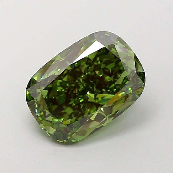 Loose Diamond - CUSHION MODIFIED 6.09ct Fancy Vivid Green VS2: Loose Diamond - CUSHION MODIFIED 6.09ct Fancy Vivid Green VS2 Source: This is a real non-mined Diamond that has been grown in a lab Shape: CUSHION MODIFIED Carats: 6.09 Color: Fancy Vivid Green Certif