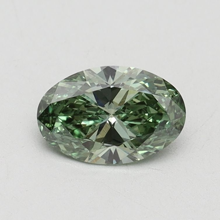 Loose Diamond - OVAL 0.54ct Fancy Vivid Green VS1: Loose Diamond - OVAL 0.54ct Fancy Vivid Green VS1 Source: This is a real non-mined Diamond that has been grown in a lab Shape: OVAL Carats: 0.54 Color: Fancy Vivid Green Certification: IGI Video: