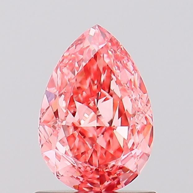 Loose Diamond - PEAR 1.01ct Fancy Vivid Pink VS1: Loose Diamond - PEAR 1.01ct Fancy Vivid Pink VS1 Source: This is a real non-mined Diamond that has been grown in a lab Shape: PEAR Carats: 1.01 Color: Fancy Vivid Pink Certification: IGI Video: