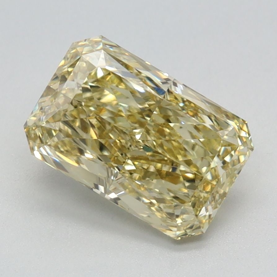Loose Diamond - RADIANT 1.81ct Fancy Intense Yellow VS1: Loose Diamond - RADIANT 1.81ct Fancy Intense Yellow VS1 Source: This is a real non-mined Diamond that has been grown in a lab Shape: RADIANT Carats: 1.81 Color: Fancy Intense Yellow Certification: IGI
