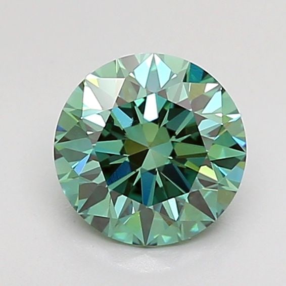 Ideal Loose Diamond - ROUND 1.0ct Fancy Vivid Green VS1 (1 of 1)