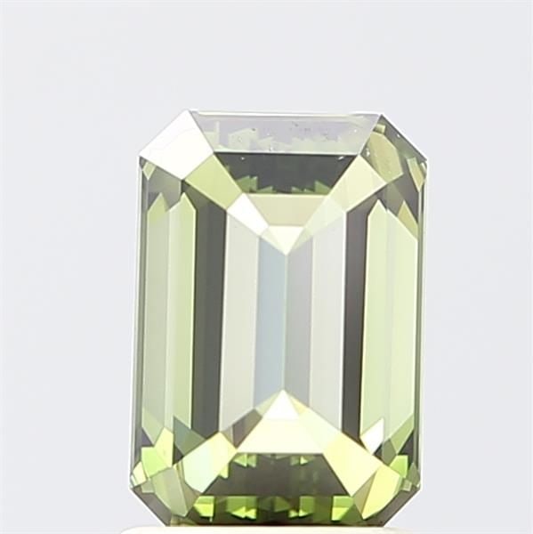 Loose Diamond - EMERALD 1.38ct Fancy Vivid Green VS1: Loose Diamond - EMERALD 1.38ct Fancy Vivid Green VS1 Source: This is a real non-mined Diamond that has been grown in a lab Shape: EMERALD Carats: 1.38 Color: Fancy Vivid Green Certification: IGI Video