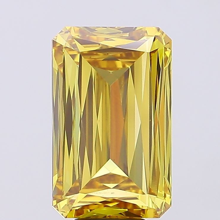 Loose Diamond - RADIANT 10.1ct Fancy Vivid Yellow VS1: Loose Diamond - RADIANT 10.1ct Fancy Vivid Yellow VS1 Source: This is a real non-mined Diamond that has been grown in a lab Shape: RADIANT Carats: 10.1 Color: Fancy Vivid Yellow Certification: IGI Vid