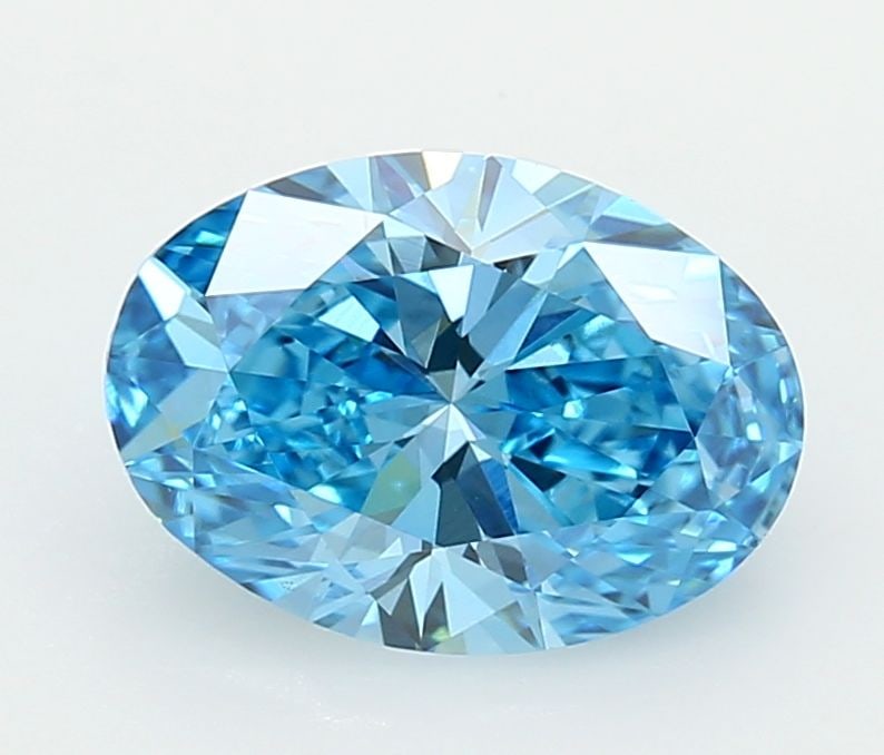 Loose Diamond - OVAL 2.03ct Fancy Vivid Blue VVS2: Loose Diamond - OVAL 2.03ct Fancy Vivid Blue VVS2 Source: This is a real non-mined Diamond that has been grown in a lab Shape: OVAL Carats: 2.03 Color: Fancy Vivid Blue Certification: IGI Video: