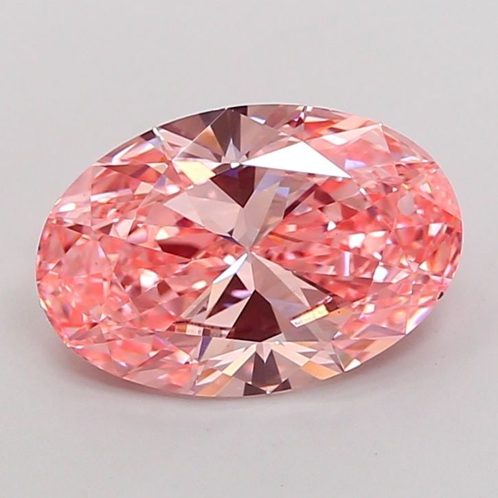 Loose Diamond - OVAL 2.5ct Fancy Vivid Pink VS2: Loose Diamond - OVAL 2.5ct Fancy Vivid Pink VS2 Source: This is a real non-mined Diamond that has been grown in a lab Shape: OVAL Carats: 2.5 Color: Fancy Vivid Pink Certification: IGI Video: