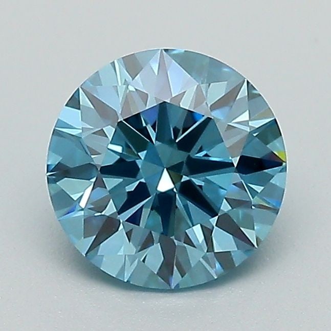 Ideal Loose Diamond - ROUND 1.08ct Fancy Vivid Blue VVS2: Ideal Loose Diamond - ROUND 1.08ct Fancy Vivid Blue VVS2 Source: This is a real non-mined Diamond that has been grown in a lab Shape: ROUND Carats: 1.08 Color: Fancy Vivid Blue Certification: IGI Vide