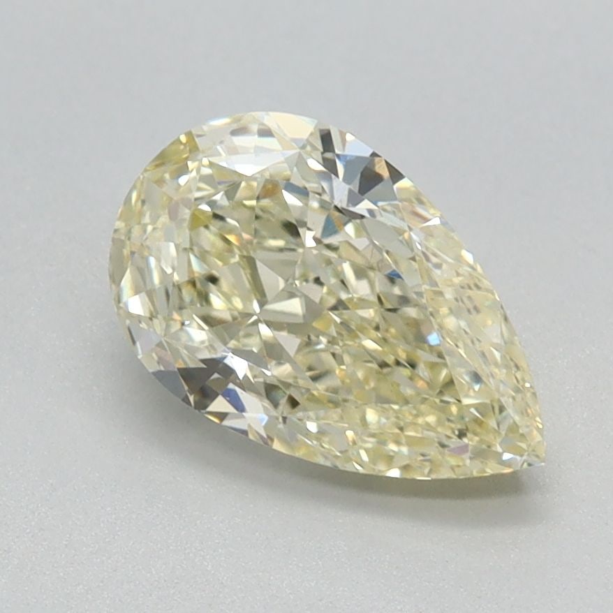 Loose Diamond - PEAR 1.13ct Fancy Light Yellow VS1: Loose Diamond - PEAR 1.13ct Fancy Light Yellow VS1 Source: This is a real non-mined Diamond that has been grown in a lab Shape: PEAR Carats: 1.13 Color: Fancy Light Yellow Certification: IGI Video: