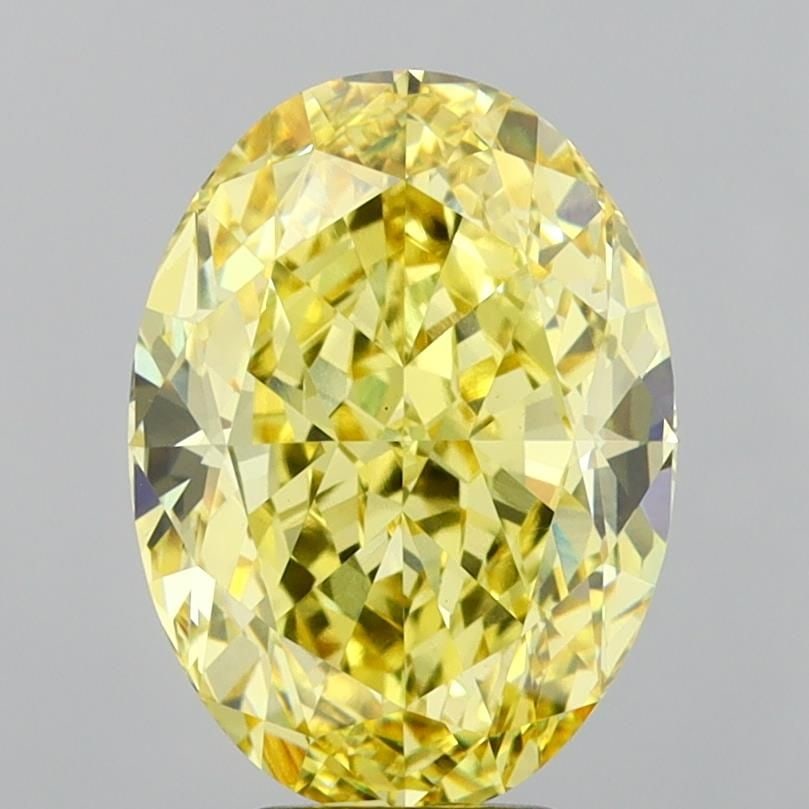 Loose Diamond - OVAL 7.09ct Fancy Vivid Yellow VS1: Loose Diamond - OVAL 7.09ct Fancy Vivid Yellow VS1 Source: This is a real non-mined Diamond that has been grown in a lab Shape: OVAL Carats: 7.09 Color: Fancy Vivid Yellow Certification: IGI Video: