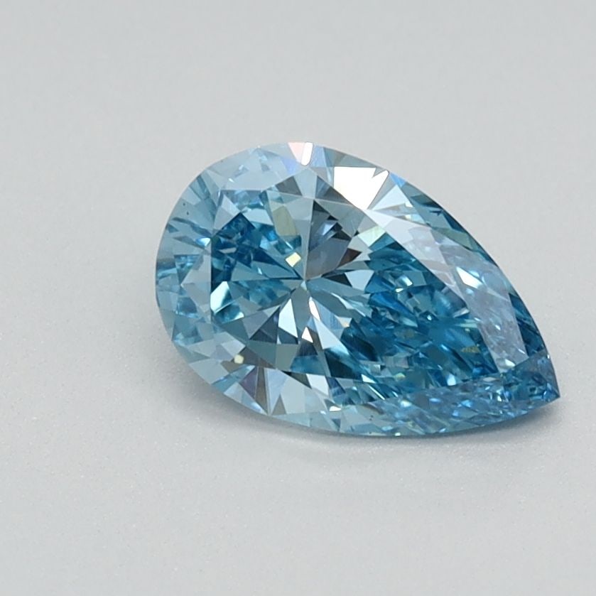 Loose Diamond - PEAR 0.59ct Fancy Vivid Blue VS1: Loose Diamond - PEAR 0.59ct Fancy Vivid Blue VS1 Source: This is a real non-mined Diamond that has been grown in a lab Shape: PEAR Carats: 0.59 Color: Fancy Vivid Blue Certification: IGI Video: