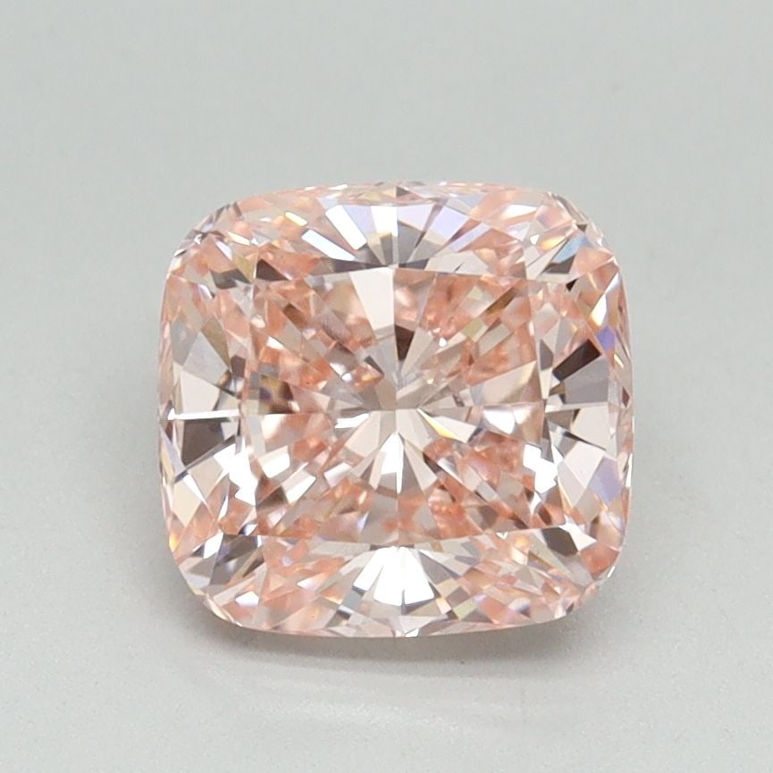 Loose Diamond - CUSHION BRILLIANT 1.65ct Fancy Vivid Pink VS1: Loose Diamond - CUSHION BRILLIANT 1.65ct Fancy Vivid Pink VS1 Source: This is a real non-mined Diamond that has been grown in a lab Shape: CUSHION BRILLIANT Carats: 1.65 Color: Fancy Vivid Pink Certif