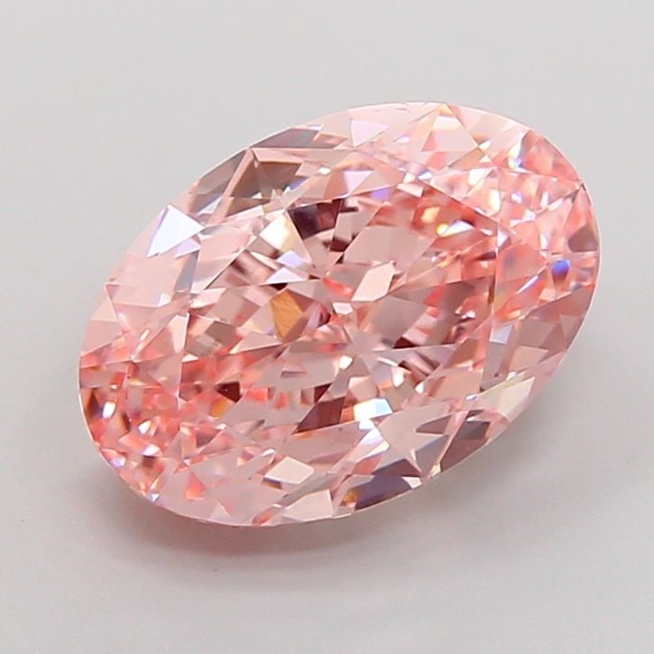 Loose Diamond - OVAL 5.05ct Fancy Vivid Pink VVS2: Loose Diamond - OVAL 5.05ct Fancy Vivid Pink VVS2 Source: This is a real non-mined Diamond that has been grown in a lab Shape: OVAL Carats: 5.05 Color: Fancy Vivid Pink Certification: IGI Video: