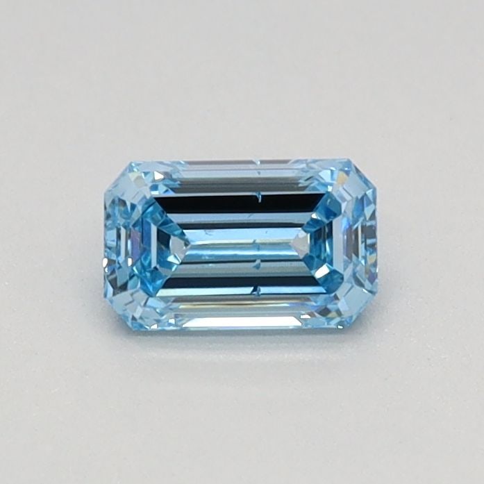 Loose Diamond - EMERALD 0.32ct Fancy Intense Blue SI1: Loose Diamond - EMERALD 0.32ct Fancy Intense Blue SI1 Source: This is a real non-mined Diamond that has been grown in a lab Shape: EMERALD Carats: 0.32 Color: Fancy Intense Blue Certification: IGI Vid