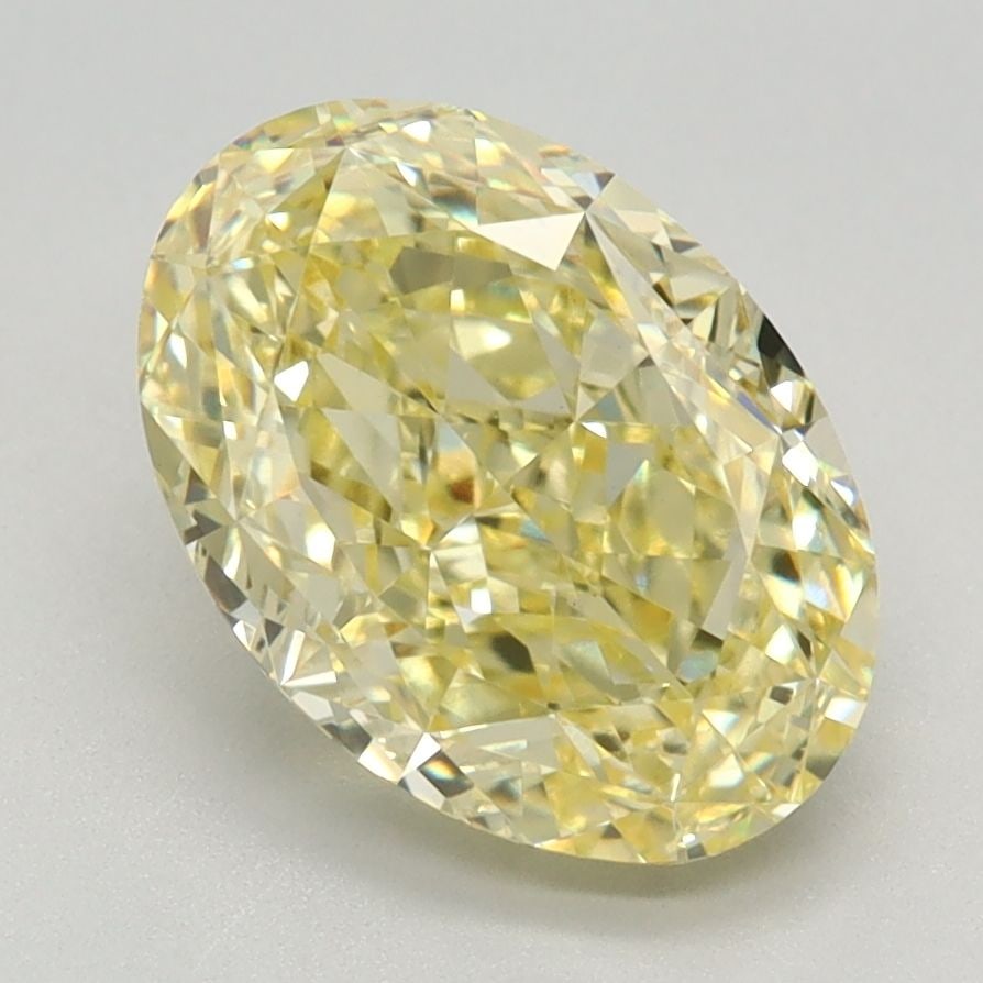 Loose Diamond - OVAL 2.66ct Fancy Intense Yellow VS1: Loose Diamond - OVAL 2.66ct Fancy Intense Yellow VS1 Source: This is a real non-mined Diamond that has been grown in a lab Shape: OVAL Carats: 2.66 Color: Fancy Intense Yellow Certification: IGI Video