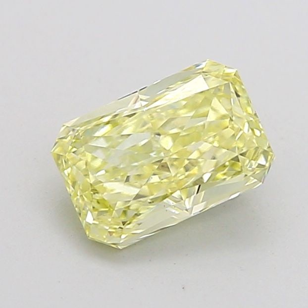 Loose Diamond - RADIANT 1.08ct Fancy Light Yellow VS1: Loose Diamond - RADIANT 1.08ct Fancy Light Yellow VS1 Source: This is a real non-mined Diamond that has been grown in a lab Shape: RADIANT Carats: 1.08 Color: Fancy Light Yellow Certification: IGI Vid