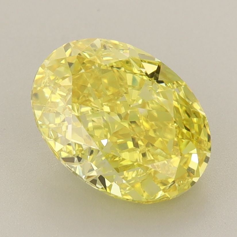Loose Diamond - OVAL 2.57ct Fancy Vivid Yellow VS1: Loose Diamond - OVAL 2.57ct Fancy Vivid Yellow VS1 Source: This is a real non-mined Diamond that has been grown in a lab Shape: OVAL Carats: 2.57 Color: Fancy Vivid Yellow Certification: IGI Video: