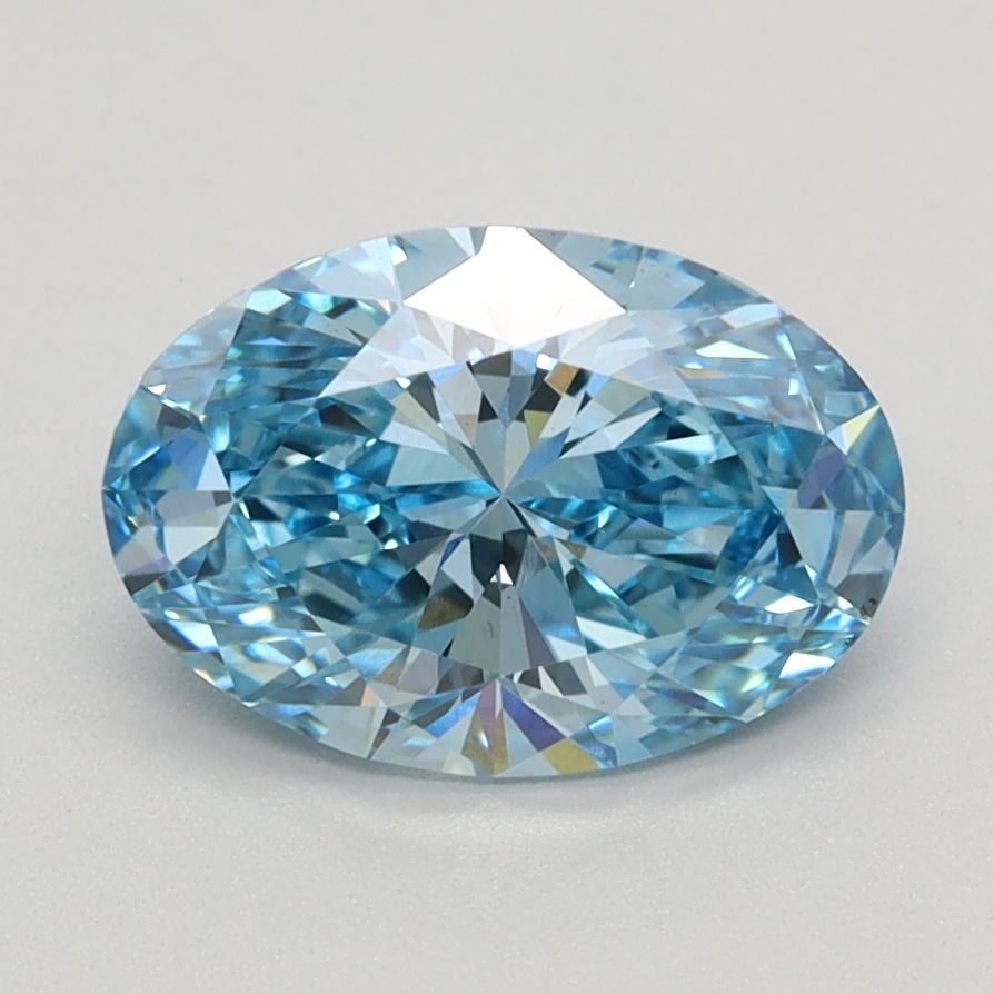 Loose Diamond - OVAL 1.47ct Fancy Vivid Blue VVS2: Loose Diamond - OVAL 1.47ct Fancy Vivid Blue VVS2 Source: This is a real non-mined Diamond that has been grown in a lab Shape: OVAL Carats: 1.47 Color: Fancy Vivid Blue Certification: IGI Video: