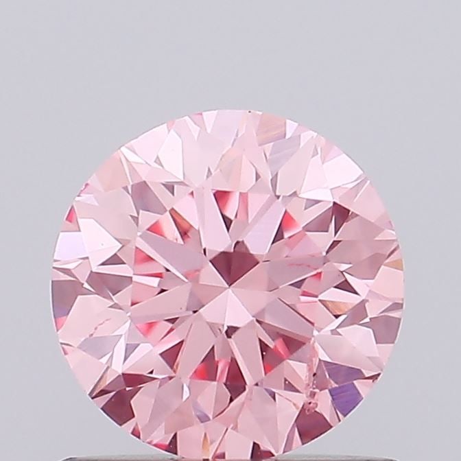 Loose Diamond - ROUND 0.69ct Fancy Vivid Pink SI1 (1 of 1)