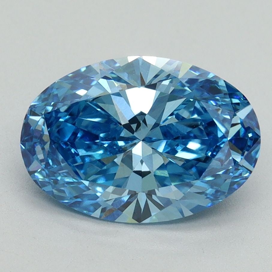 Loose Diamond - OVAL 2.22ct Fancy Vivid Blue VVS2: Loose Diamond - OVAL 2.22ct Fancy Vivid Blue VVS2 Source: This is a real non-mined Diamond that has been grown in a lab Shape: OVAL Carats: 2.22 Color: Fancy Vivid Blue Certification: IGI Video: