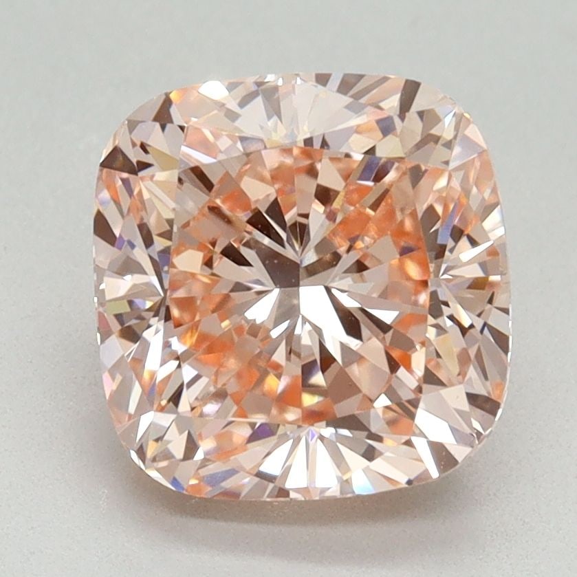 Loose Diamond - CUSHION MODIFIED 3.01ct Fancy Intense Pink VVS2: Loose Diamond - CUSHION MODIFIED 3.01ct Fancy Intense Pink VVS2 Source: This is a real non-mined Diamond that has been grown in a lab Shape: CUSHION MODIFIED Carats: 3.01 Color: Fancy Intense Pink Cer