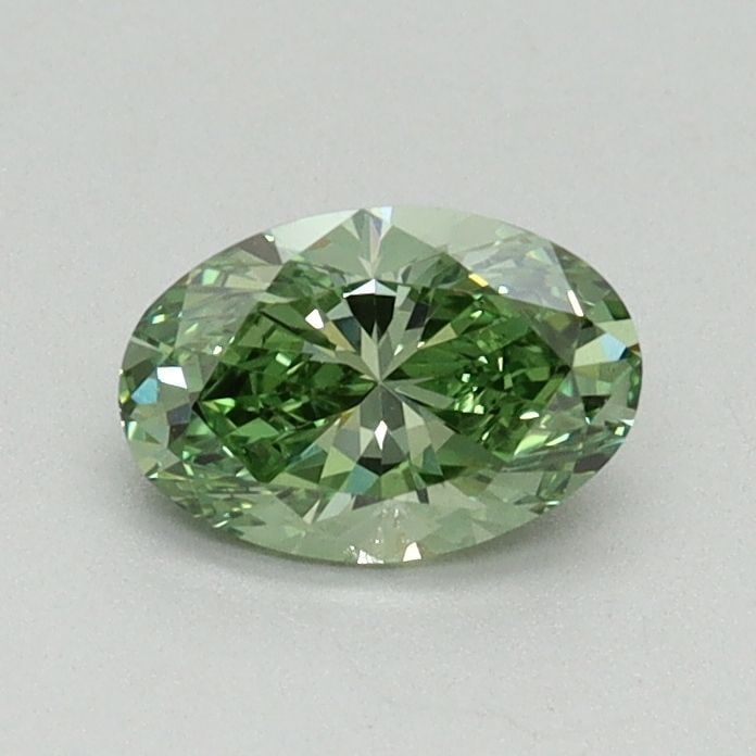 Loose Diamond - OVAL 0.54ct Fancy Vivid Green VS1: Loose Diamond - OVAL 0.54ct Fancy Vivid Green VS1 Source: This is a real non-mined Diamond that has been grown in a lab Shape: OVAL Carats: 0.54 Color: Fancy Vivid Green Certification: IGI Video: