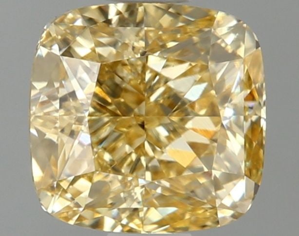 Loose Diamond - CUSHION MODIFIED 1.39ct Fancy Intense Yellow VS1: Loose Diamond - CUSHION MODIFIED 1.39ct Fancy Intense Yellow VS1 Source: This is a real non-mined Diamond that has been grown in a lab Shape: CUSHION MODIFIED Carats: 1.39 Color: Fancy Intense Yellow