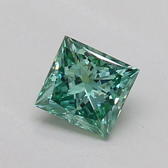 Loose Diamond - PRINCESS 0.24ct Fancy Vivid Green VS2 (1 of 1)
