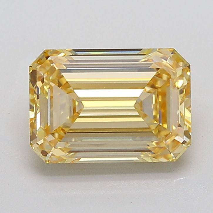 Loose Diamond - EMERALD 5.52ct Fancy Light Yellow VS1: Loose Diamond - EMERALD 5.52ct Fancy Light Yellow VS1 Source: This is a real non-mined Diamond that has been grown in a lab Shape: EMERALD Carats: 5.52 Color: Fancy Light Yellow Certification: IGI PLE