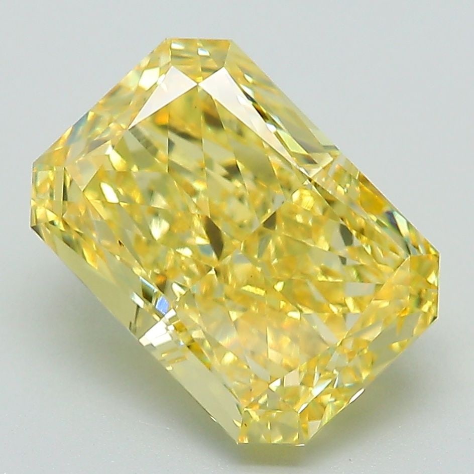 Loose Diamond - RADIANT 4.23ct Fancy Vivid Yellow VS1: Loose Diamond - RADIANT 4.23ct Fancy Vivid Yellow VS1 Source: This is a real non-mined Diamond that has been grown in a lab Shape: RADIANT Carats: 4.23 Color: Fancy Vivid Yellow Certification: IGI Vid