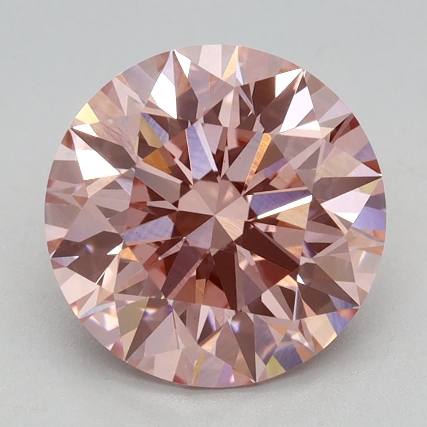 Ideal Loose Diamond - ROUND 2.03ct Fancy Vivid Pink VVS2: Ideal Loose Diamond - ROUND 2.03ct Fancy Vivid Pink VVS2 Source: This is a real non-mined Diamond that has been grown in a lab Shape: ROUND Carats: 2.03 Color: Fancy Vivid Pink Certification: IGI Vide