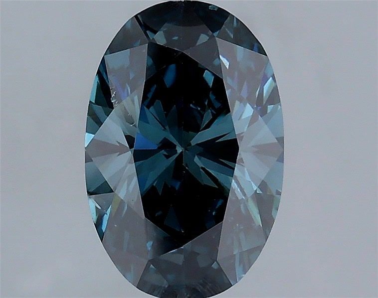 Loose Diamond - OVAL 1.86ct Fancy Deep Green Blue SI1 (1 of 1)