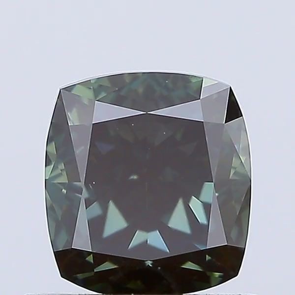 Loose Diamond - CUSHION MODIFIED 1.01ct Fancy Deep Green VS1: Loose Diamond - CUSHION MODIFIED 1.01ct Fancy Deep Green VS1 Source: This is a real non-mined Diamond that has been grown in a lab Shape: CUSHION MODIFIED Carats: 1.01 Color: Fancy Deep Green Certific