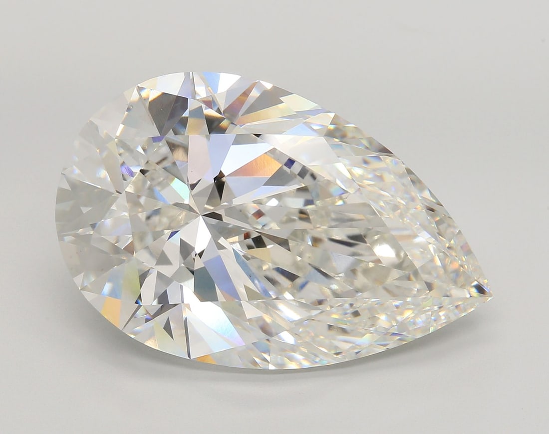 Loose Diamond - PEAR 19.74ct G VS1: Loose Diamond - PEAR 19.74ct G VS1 Source: This is a real non-mined Diamond that has been grown in a lab Shape: PEAR Carats: 19.74 Color: G Clarity: VS1 Certification: IGI Video: