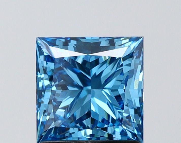 Loose Diamond - PRINCESS 1.52ct Fancy Vivid Blue VS1 (1 of 1)