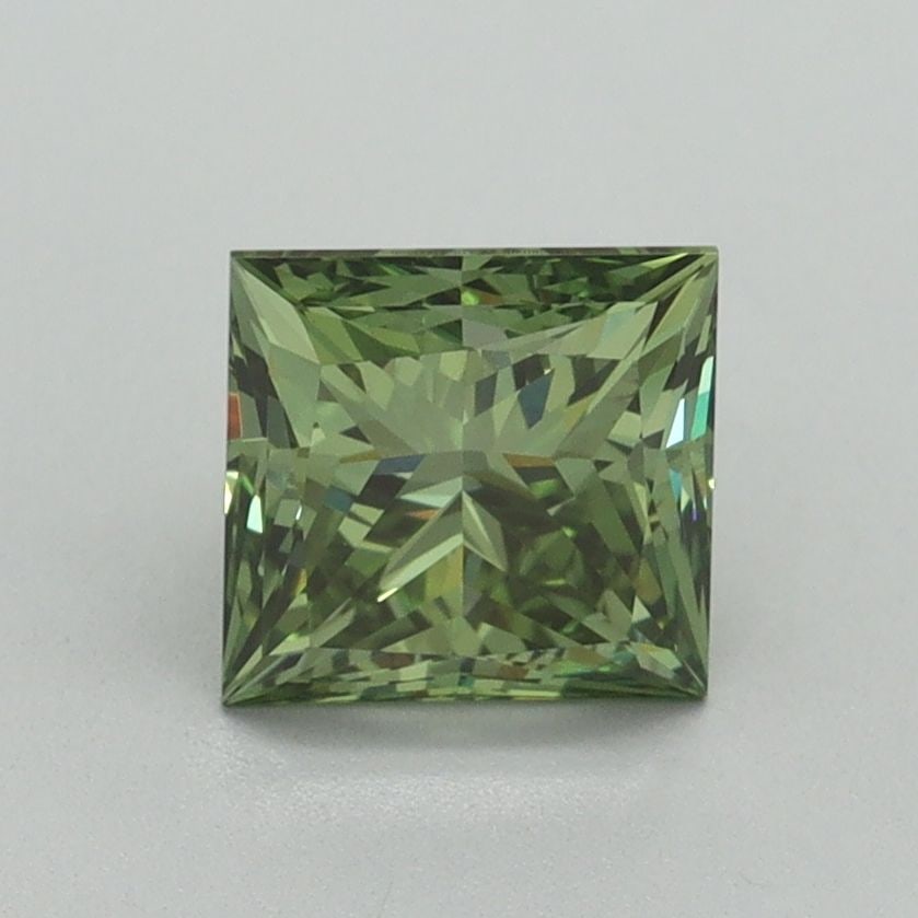 Loose Diamond - PRINCESS 1.32ct Fancy Vivid Green VS1: Loose Diamond - PRINCESS 1.32ct Fancy Vivid Green VS1 Source: This is a real non-mined Diamond that has been grown in a lab Shape: PRINCESS Carats: 1.32 Color: Fancy Vivid Green Certification: IGI Vid