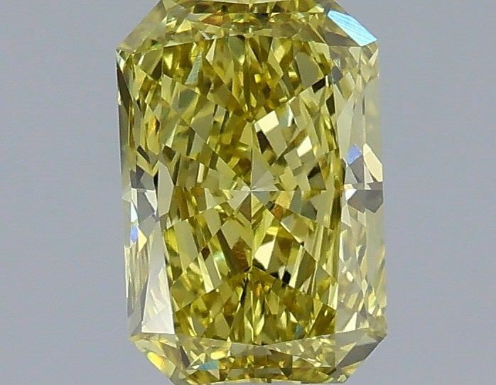 Loose Diamond - RADIANT 1.17ct Fancy Intense Yellow VVS1: Loose Diamond - RADIANT 1.17ct Fancy Intense Yellow VVS1 Source: This is a real non-mined Diamond that has been grown in a lab Shape: RADIANT Carats: 1.17 Color: Fancy Intense Yellow Certification: IG